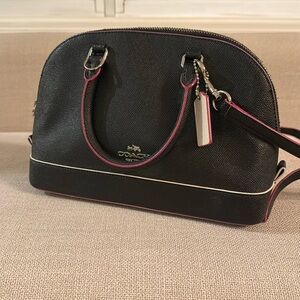 Coach black/purple crossbody bag